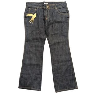 Dear Ab Bird Jeans NEW Plus 18 2X Mid Rise Boot Bootcut Dark Wash Denim Pants